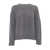 Kangra BRAIDED CREWNECK SWEATER Gray