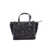 MARCELLA GIANNI CHIARINI LEATHER AND FABRIC BAG Black  