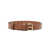 Prada Prada Logo Plaque Leather Belt Brown