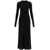 TOTÊME Long Black Relaxed Dress In Jersey Woman Black