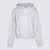 Alexander Wang Alexander Wang Light Grey Cotton Terry Hoodie Sweatshirt LIGHT HEATHER GREY