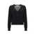 AMI Paris AMI Paris Ami De Coeur Wool Cardigan Black