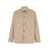 MAISON KITSUNÉ Beige Overshirt With Pockets  In Cotton Man Beige