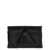 Dries Van Noten Logo leather clutch bag Black