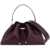 Jimmy Choo 'Bon Bon Bucket Shoulder Bag East/West GARNET ANTIQUE SILVER