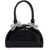 Self-Portrait Curved Mini Handbag With Handle BLACK