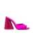 THE ATTICO The Attico Luz Crystal Embellished Satin Mules PURPLE