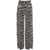 Baum und Pferdgarten Wide leg pants with animal print 'Naima' Black