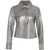 Oakwood Metallic leather jacket Silver