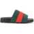 Gucci Slider Sandal With Web Ribbon BLACK