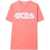 GCDS Oversize Jersey T-Shirt Girl PINK