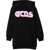 GCDS Oversize Hoodie Girl BLACK