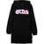 GCDS Oversize Hoodie Girl BLACK