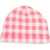 MINI RODINI Gingham Check Aop Beanie PINK