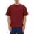 MAISON KITSUNÉ Cotton T-Shirt BORDEAUX