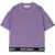 Palm Angels Logo Band Lurex Rib Crop.tee LILAC