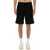 MAISON KITSUNÉ "Fox Head" Bermuda Shorts BLACK