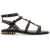 ASH Studded Sandal BLACK