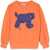 Bobo Choses Big Cat Sweatshirt ORANGE