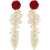 Magda Butrym "Rosedrop" Dangle Earrings RED