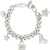 Marc Jacobs "The Mini Icon Charm" Chain Bracelet SILVER