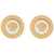 Versace "Icon" Button Earrings With Jellyfish GOLD