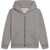 Golden Goose Journey/ Boy's Zipped Sweatshirt Hoodie/ Melange Cotton Stolen From Golden Print GREY