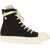 Rick Owens High Sneaker. BLACK