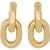 RABANNE "Xl Link" Double Hoop Earrings GOLD