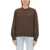 AMI Paris Sweatshirt With Logo BROWN