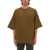 Rick Owens Cotton Jersey T-Shirt BROWN