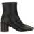 MM6 Maison Margiela Stitch-Out Leather Boot BLACK