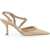 Rene Caovilla Satin Sandal BEIGE