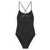 Ganni One Piece Swimsuit With Logo BLACK