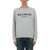 Balmain Flocked Logo Sweatshirt GREY