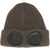 C.P. Company Beanie Hat With Logo BROWN