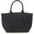 Ganni Small Shopper Bag With Logo BLACK