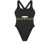 Versace One Piece Swimsuit With Greek Border BLACK