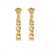 Versace Logoed Drop Earrings GOLD