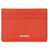 Jil Sander Leather Card Holder RED