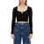 MOSCHINO JEANS Ribbed Crop Top BLACK