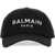 Balmain Baseball Hat With Logo BLACK