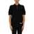 Balmain Merino Wool Polo Shirt BLACK