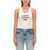 Stella McCartney Tank Top About F* Time WHITE