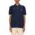 MAISON KITSUNÉ Polo Shirt With Fox Head Patch BLUE