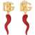 Dolce & Gabbana Creole Earring With Croissant GOLD