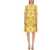 Dolce & Gabbana Silk Charmeuse Midi Dress YELLOW