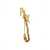 Moschino Brooch With Chain Pax GOLD