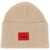 Hugo Boss Beanie Hat With Logo BEIGE