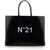 N°21 Shopper Bag With Logo BLACK